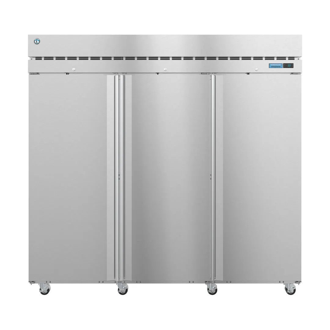 Hoshizaki R3A-FS 82" 3-Section Reach-In Refrigerator w/ 3 Solid Full Doors, Top Mounted, Stainless Steel, 79 cu. ft.