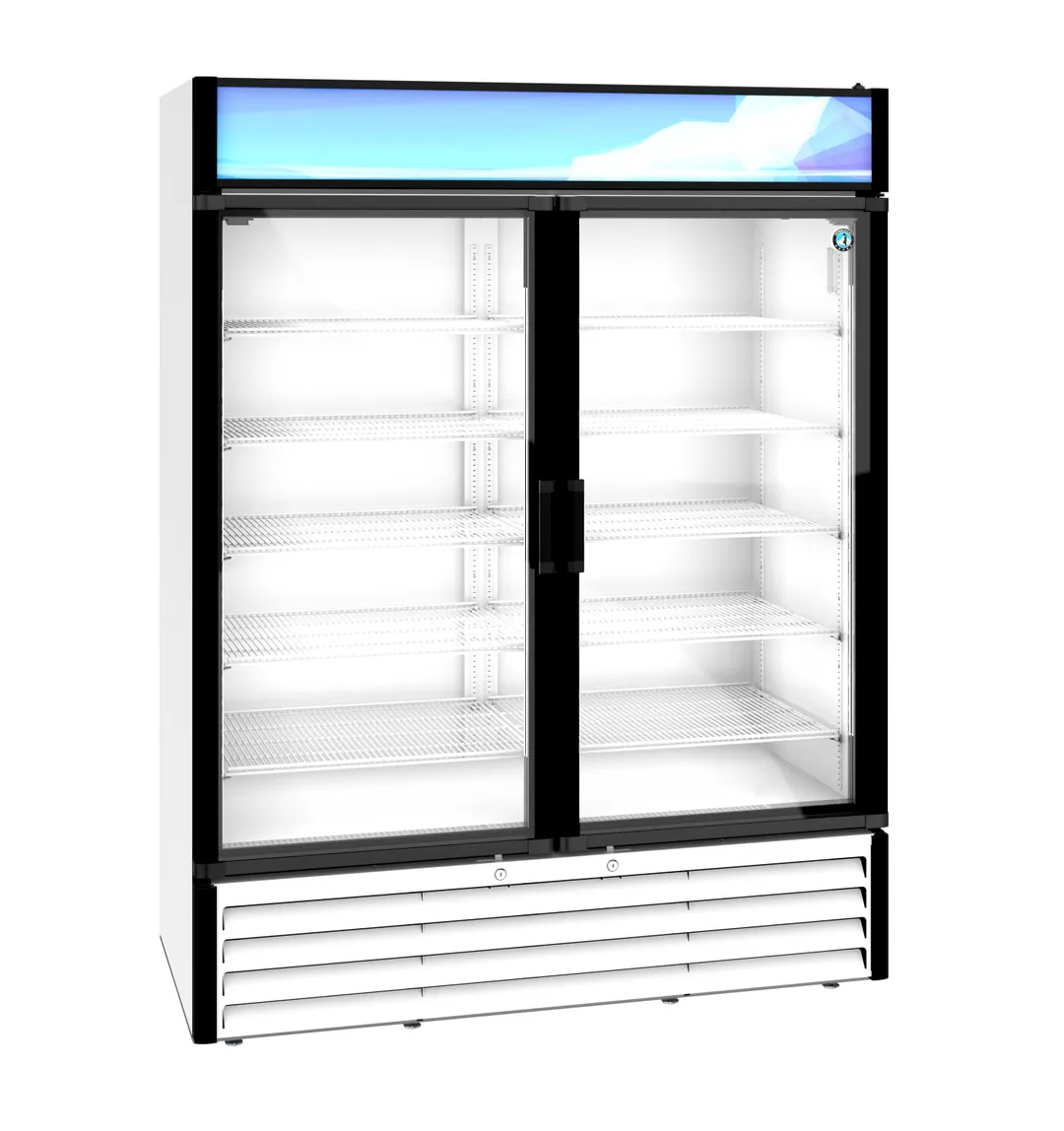 Hoshizaki RM-49-HC-WHT 60" 2‑Section White Merchandiser Refrigerator, 42.6 cu ft, LED, R290