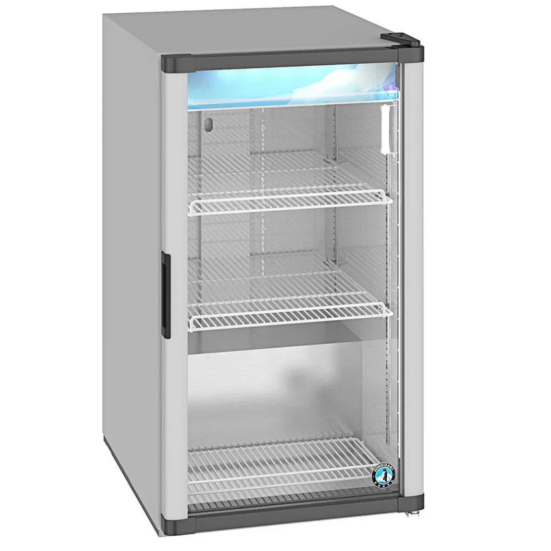 Hoshizaki RM-7-HC 21" Countertop Merchandiser Refrigerator in Silver, 5.97 cu. ft.