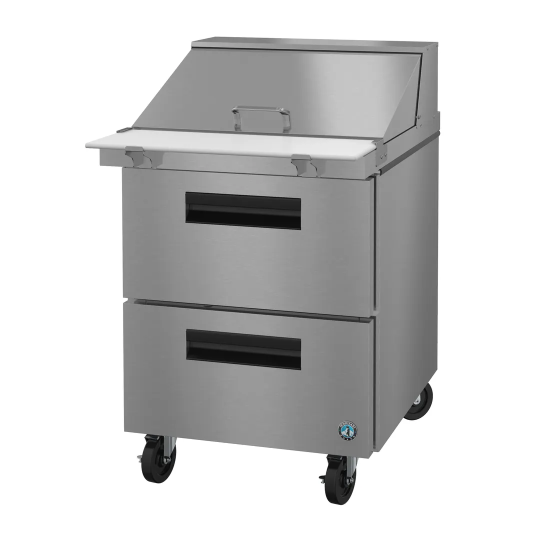 Hoshizaki SR27B-12MD2 27" Mega Top Sandwich / Salad Prep Table w/ 2 Drawers, 12 Pans