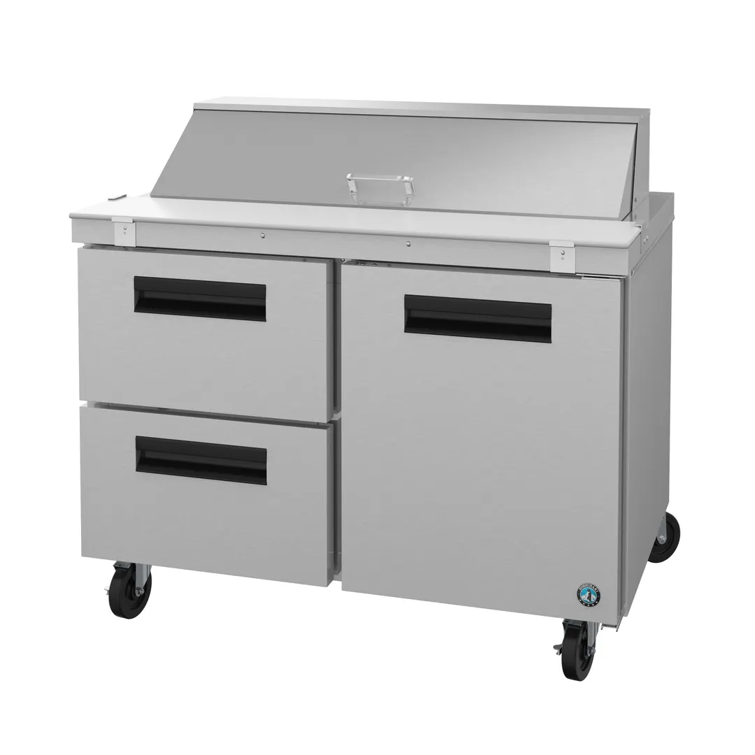 Hoshizaki SR48B-12D2 48" Sandwich / Salad Prep Table w/ 2 Drawers & 1 Door, 12 Pans