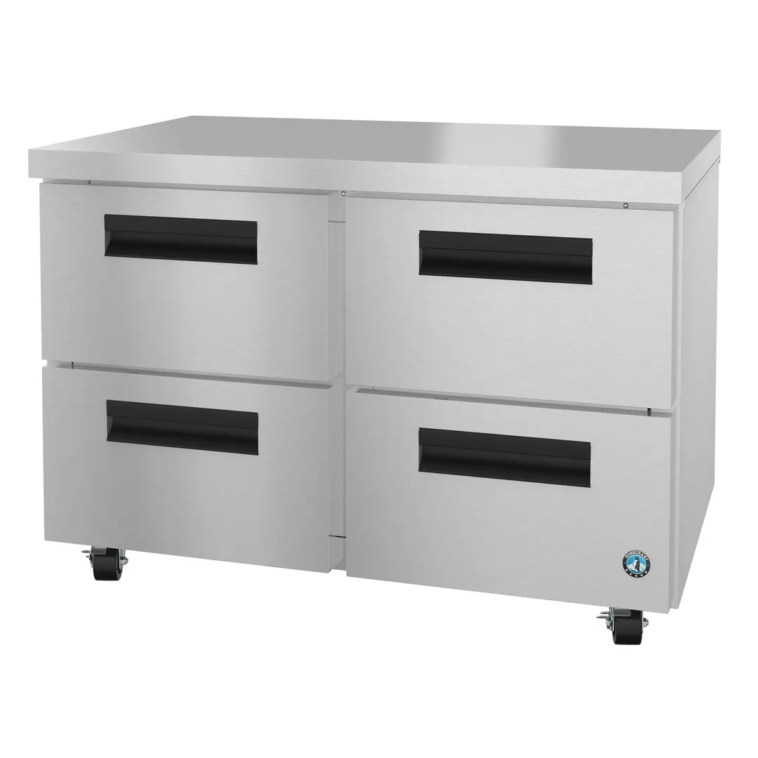 Hoshizaki UF48B-D4 48" 2-Section Undercounter Freezer w/ 4 Drawers, 13.66 cu. ft.