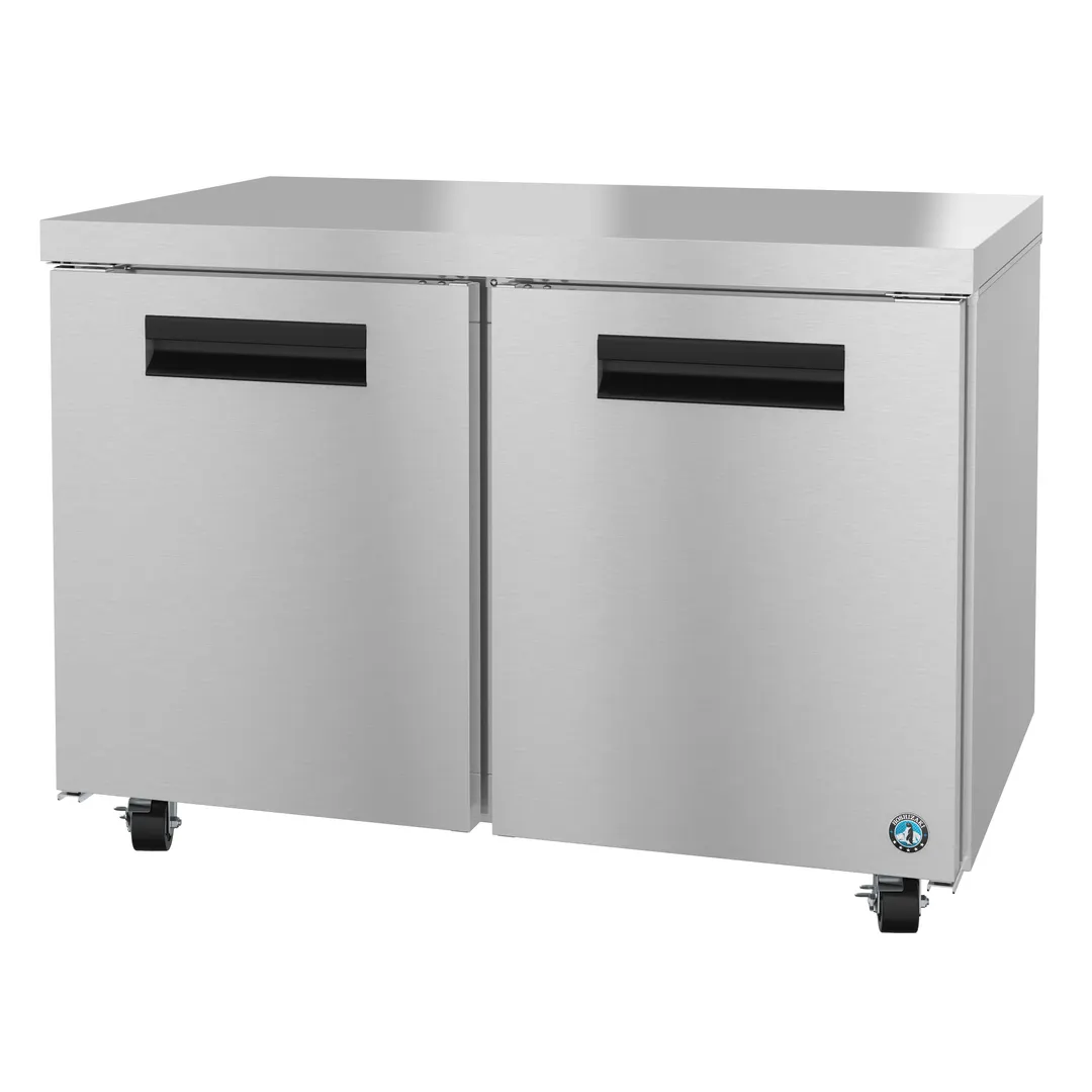 Hoshizaki UF48B 48" 2-Section Steelheart Series Undercounter Freezer w/ 2 Doors, 13.66 cu. ft.