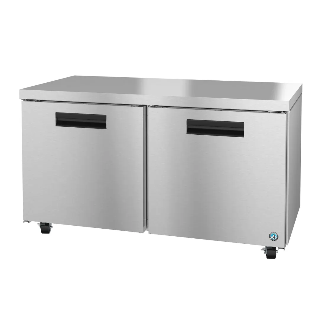 Hoshizaki UF60B 60" 2-Section Steelheart Series Undercounter Freezer w/ 2 Doors, 15.27 cu. ft.
