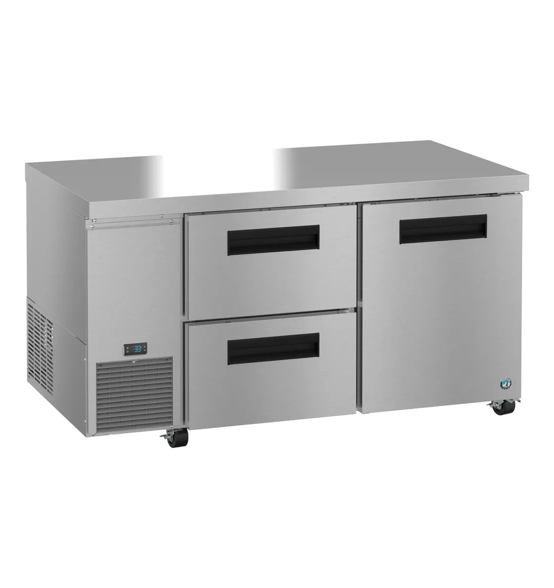 Hoshizaki ULR60B-D2 60" 1-Door 2-Drawer Undercounter Refrigerator, Stainless Steel, 17 cu. ft.