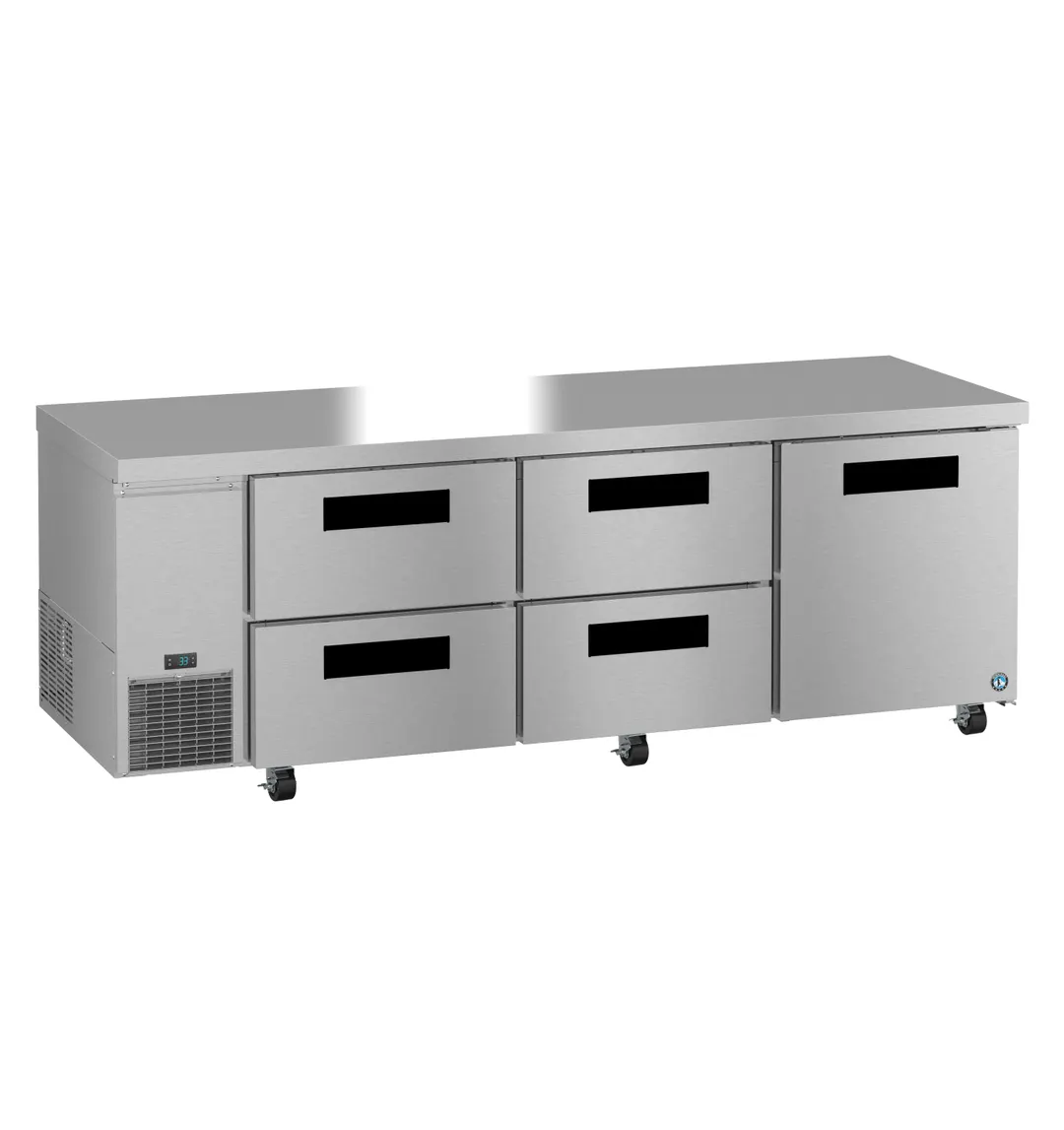 Hoshizaki ULR93B-D4 93" 1-Door & 4-Drawer Undercounter Refrigerator, Stainless Steel, 30.17 cu. ft.