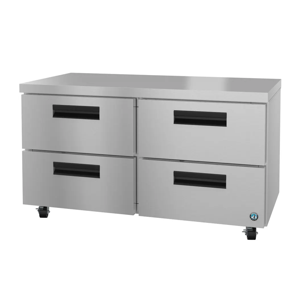 Hoshizaki UR60B-D4 60" 2-Section Undercounter Refrigerator w/ 4 Drawers, 15 cu. ft.
