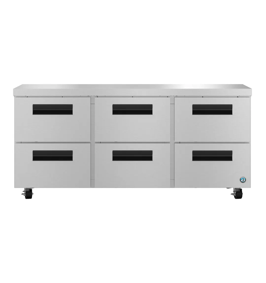 Hoshizaki UR72B-LPD6 72" 6-Drawer Undercounter Refrigerator, Stainless Steel, 18.27 cu. ft.