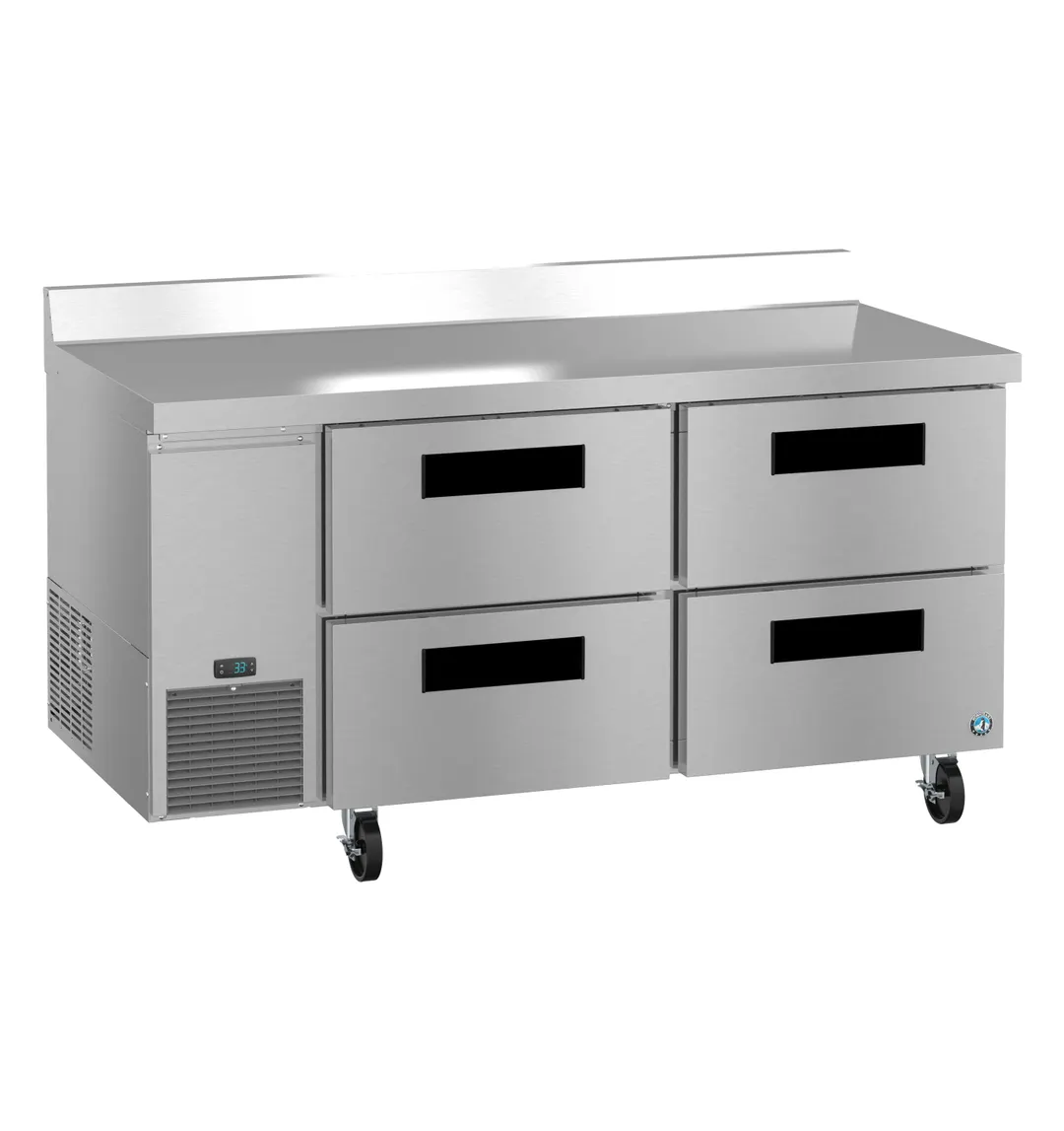 Hoshizaki WLR67B-D4 67" Two Section WorkTop Refrigerator, 4 Drawers, 19.97 cu. ft.