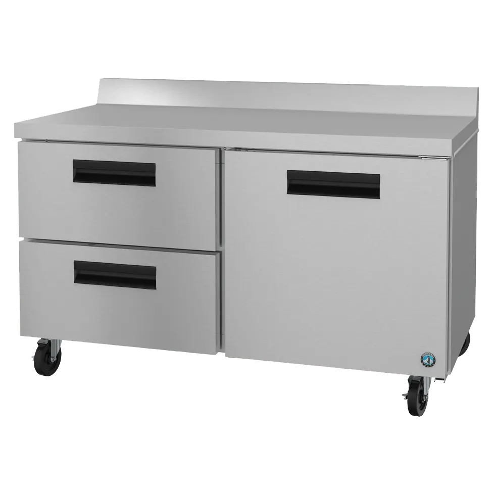 Hoshizaki WR60B-D2 60" 2-Section Worktop Refrigerator w/ 2 Drawers & 1 Door, 15.1 cu. ft.