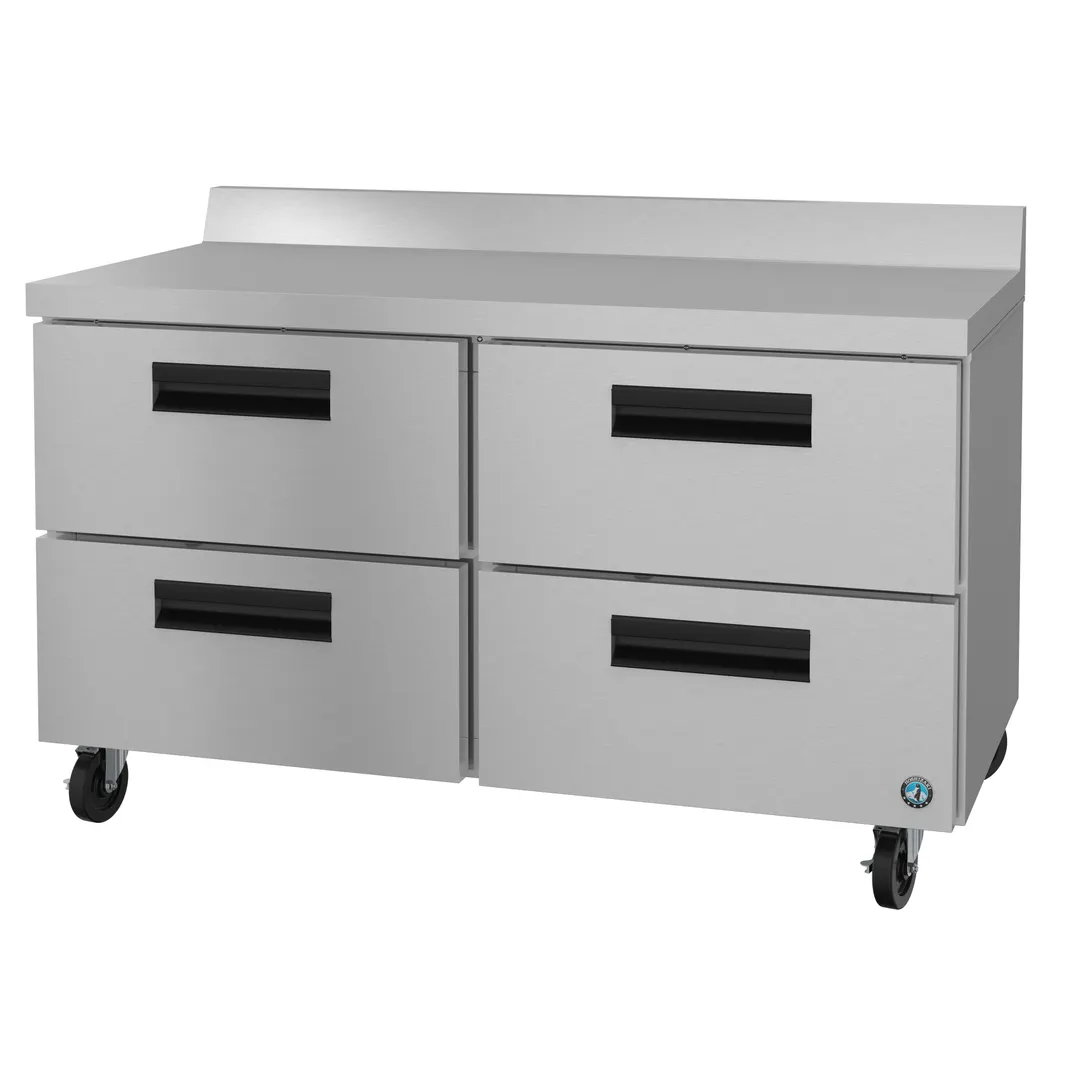 Hoshizaki WR60B-D4 60" 2-Section Worktop Refrigerator w/ 4 Drawers, 15.1 cu. ft.