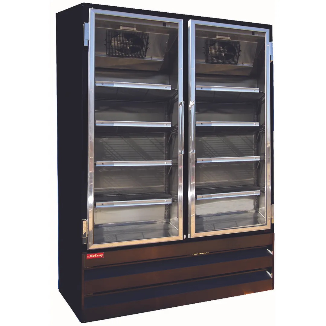 Howard-McCray GF42BM-B-FF 52" 2 Glass Door Merchandiser Freezer in Black, 42 cu. ft.