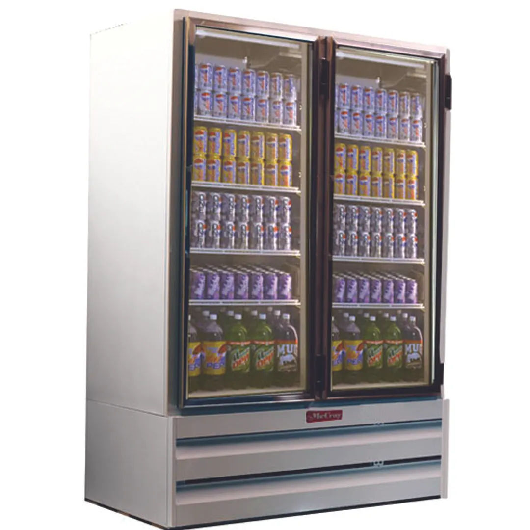 Howard-McCray GF42BM-FF 52" 2 Glass Door Merchandiser Freezer in White, 42 cu. ft.