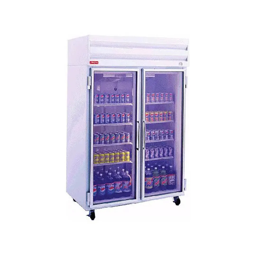 Howard-McCray GF48-FF 52" 2 Glass Door Merchandiser Freezer in White, 48 cu. ft.
