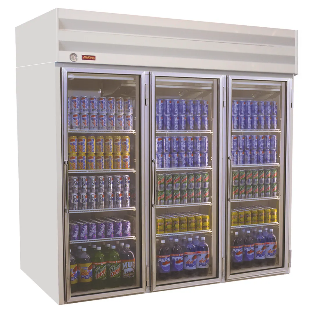 Howard-McCray GF75-FF 78" 3 Glass Door Merchandiser Freezer in White, 75 cu. ft.