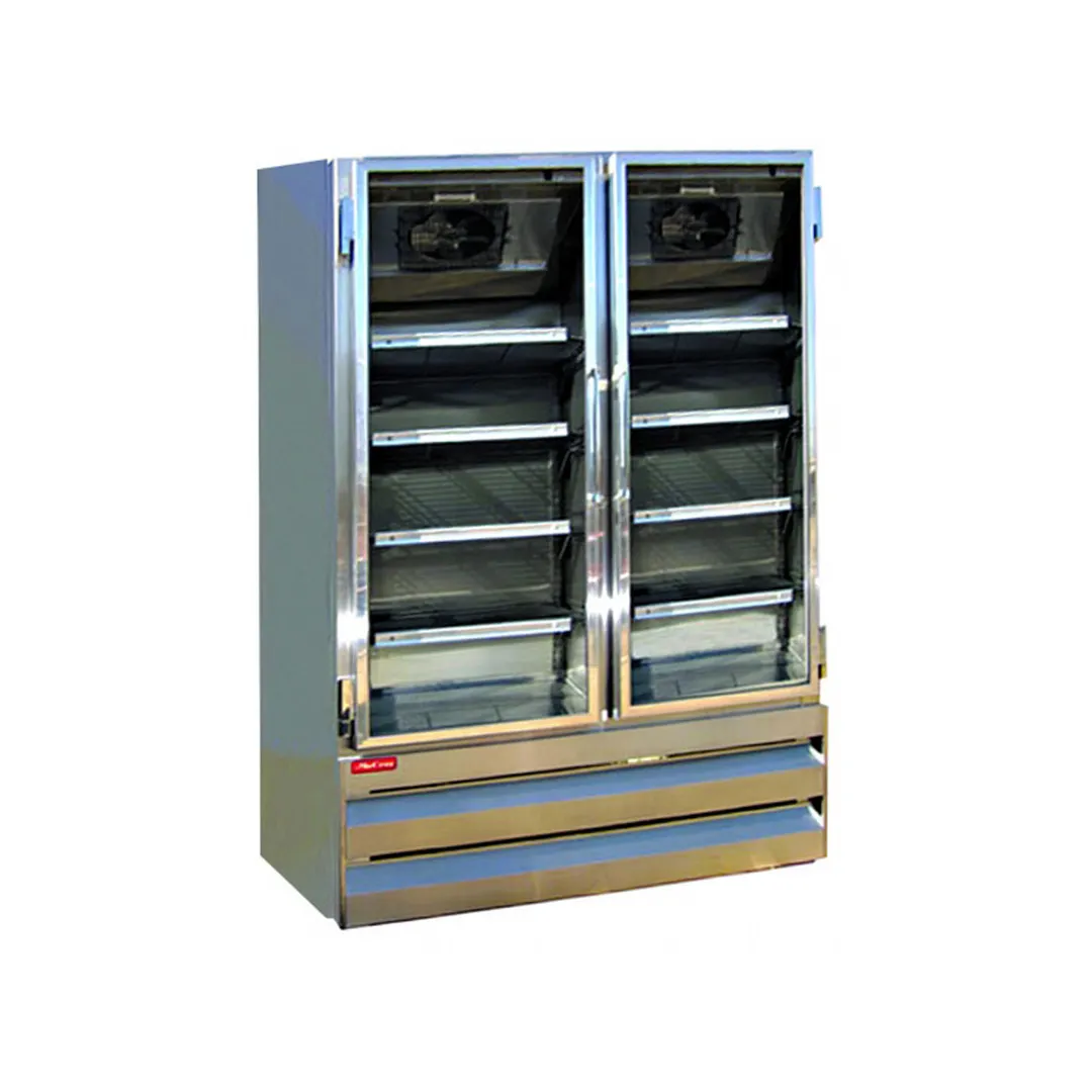 Howard-McCray GR42BM-S 52" Two Glass Door Merchandiser Refrigerator, Stainless Steel, 42 cu. ft.