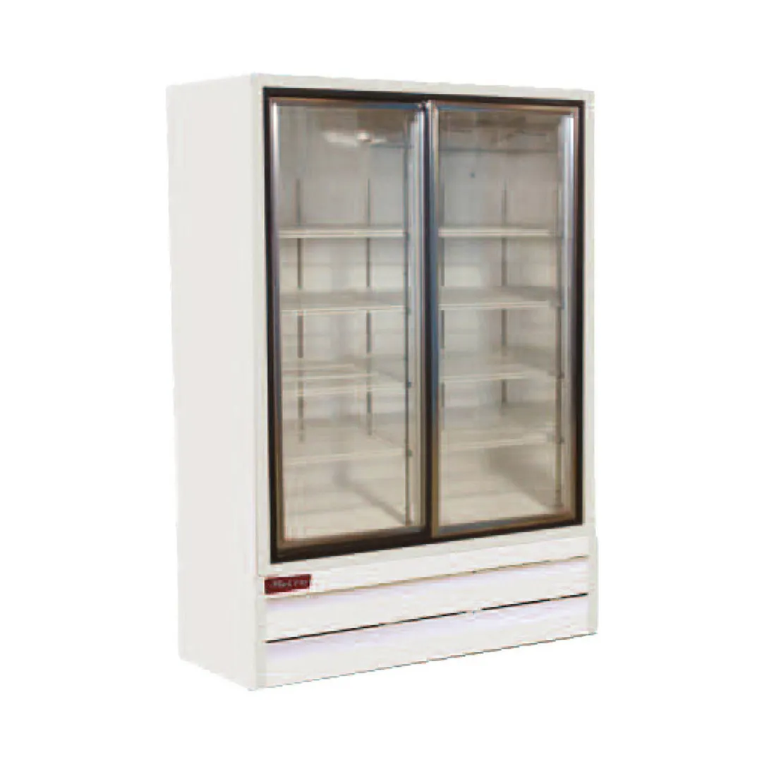 Howard-McCray GR48BM 52" Two Glass Door Merchandiser Refrigerator in White, 48 cu. ft.