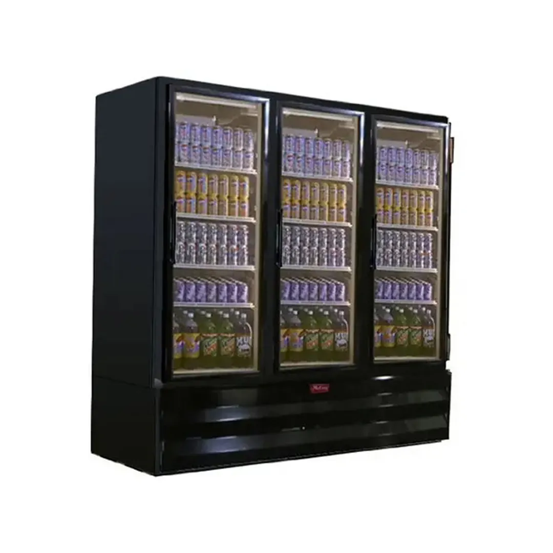 Howard-McCray GR65BM 78" Three Glass Door Merchandiser Refrigerator in White, 65 cu. ft.