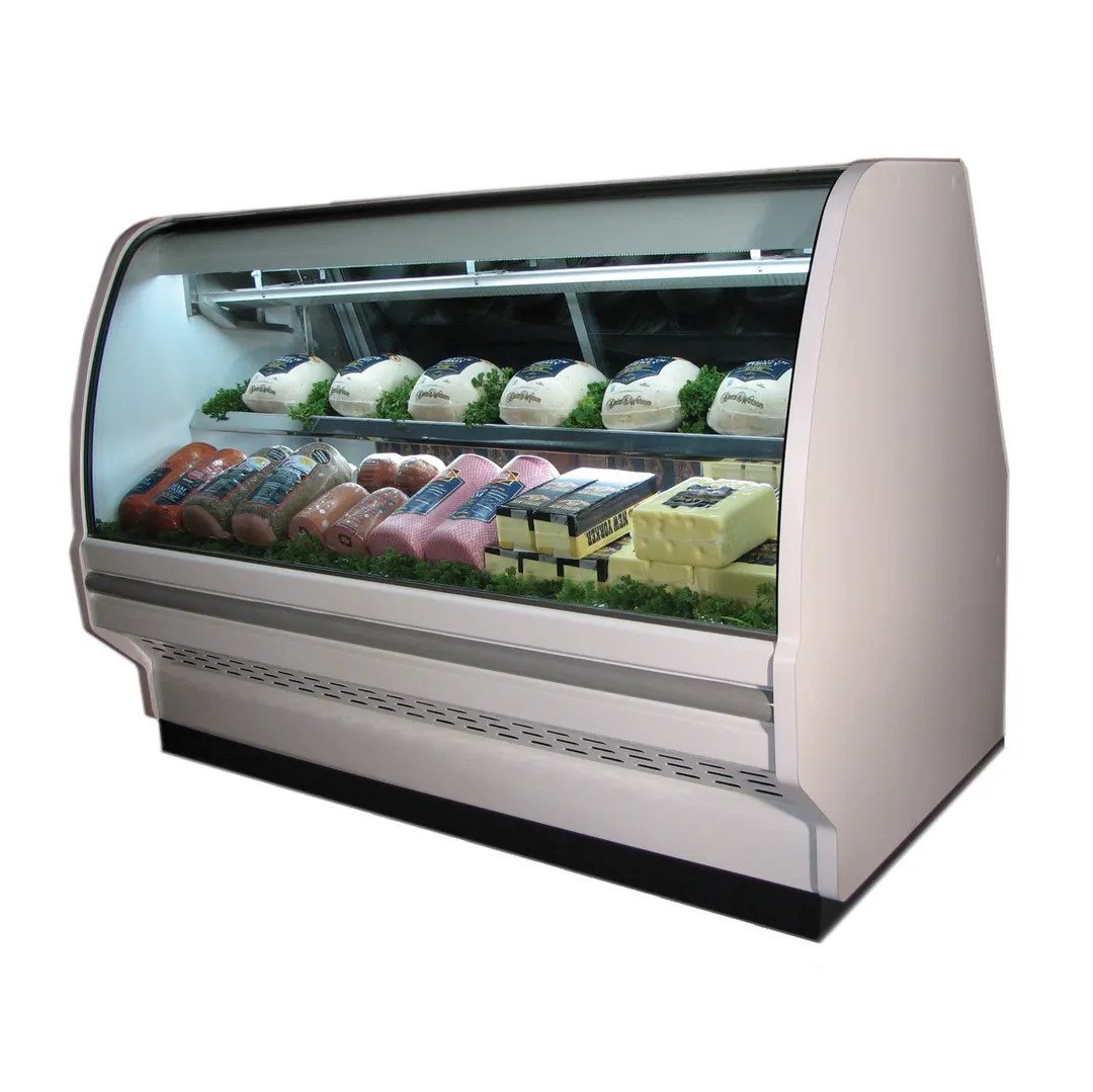 Howard-McCray R-CDS40E-6C-BE-LED 76" Curved Refrigerated Deli Display Case