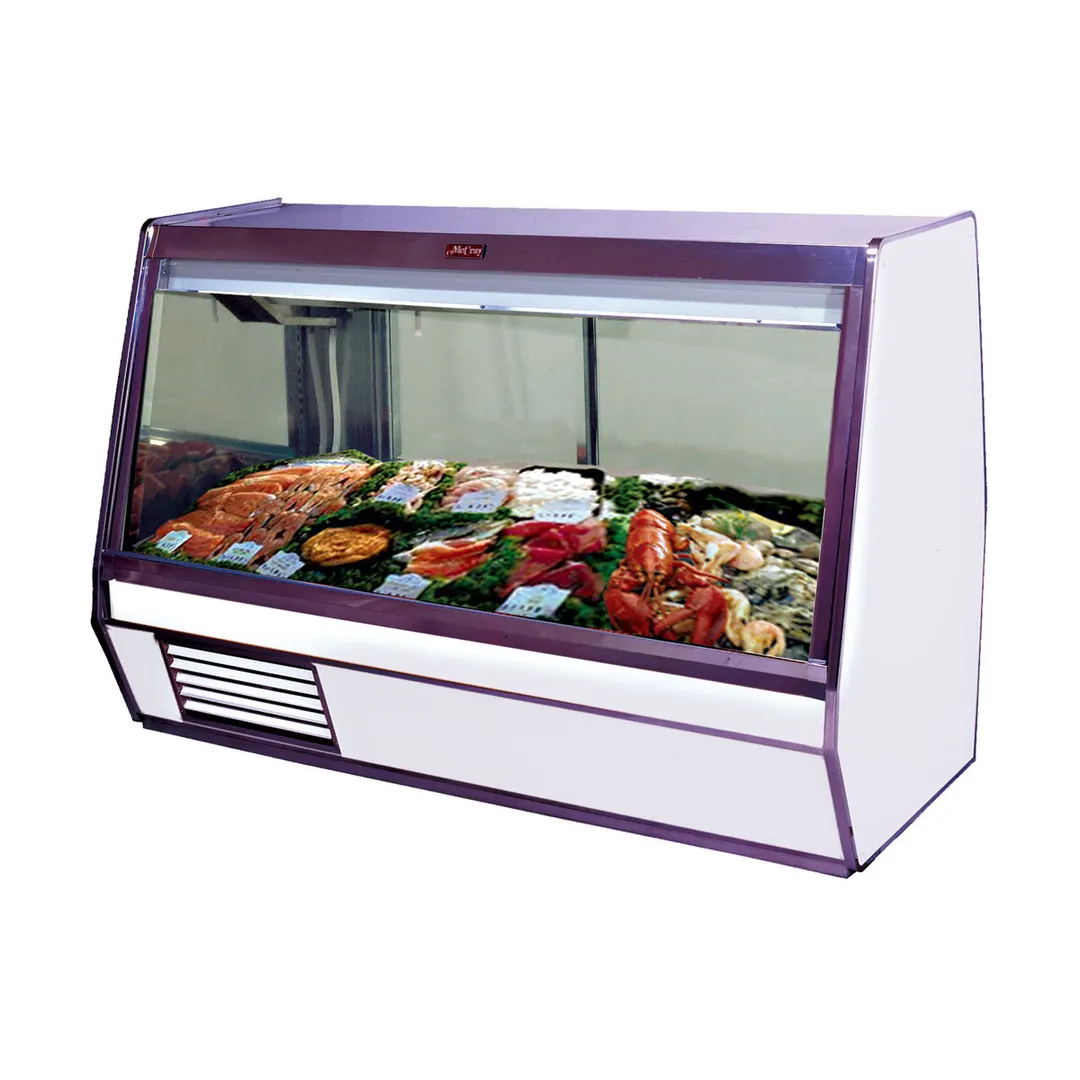 Howard-McCray R-CFS32E-4-LED 50" Curved Refrigerated Seafood Display Case, Remote, White
