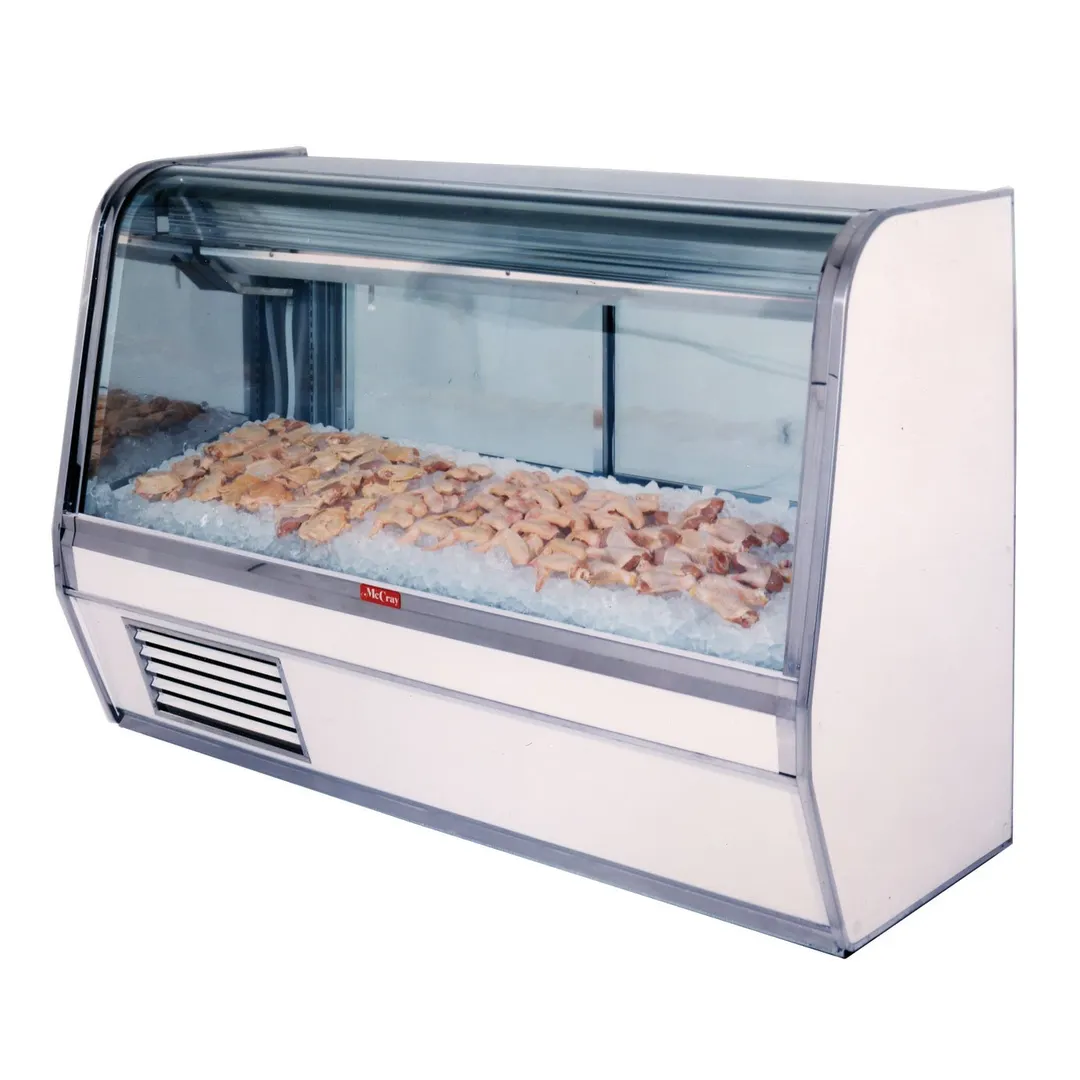 Howard-McCray R-CFS32E-4C 50" Curved Refrigerated Seafood Display Case, Remote, White