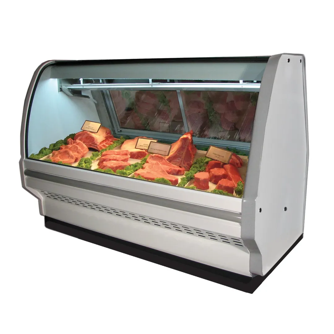 Howard-McCray R-CMS40E-4C-LED 52" Single Duty Curved Refrigerated Meat Display Case, Remote