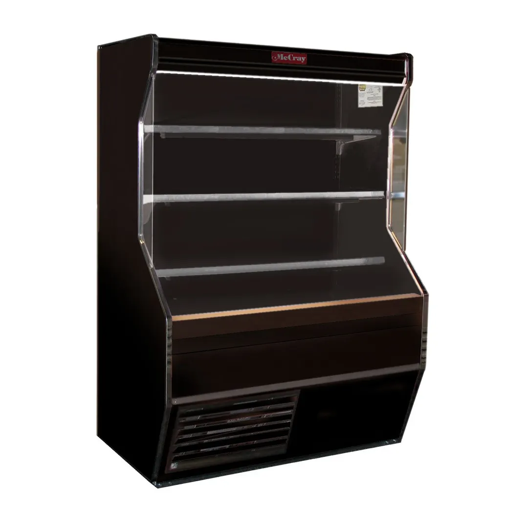 Howard-McCray R-D32E-8-B-LED 98" Vertical Dairy Open Merchandiser in Black, Remote Refrigeration