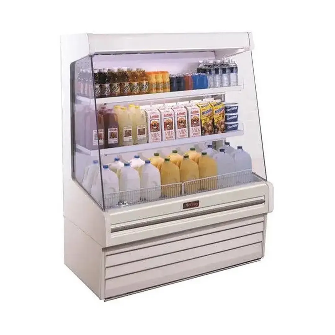 Howard-McCray R-OD30E-3-SW-S 39" Horizontal Open Air Multi-Purpose Merchandiser, Stainless Steel, Remote
