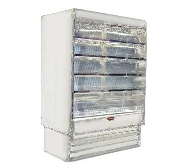Howard-McCray R-OD35E-3-LED 39'' Vertical Dairy Open Air Merchandiser in White, Remote