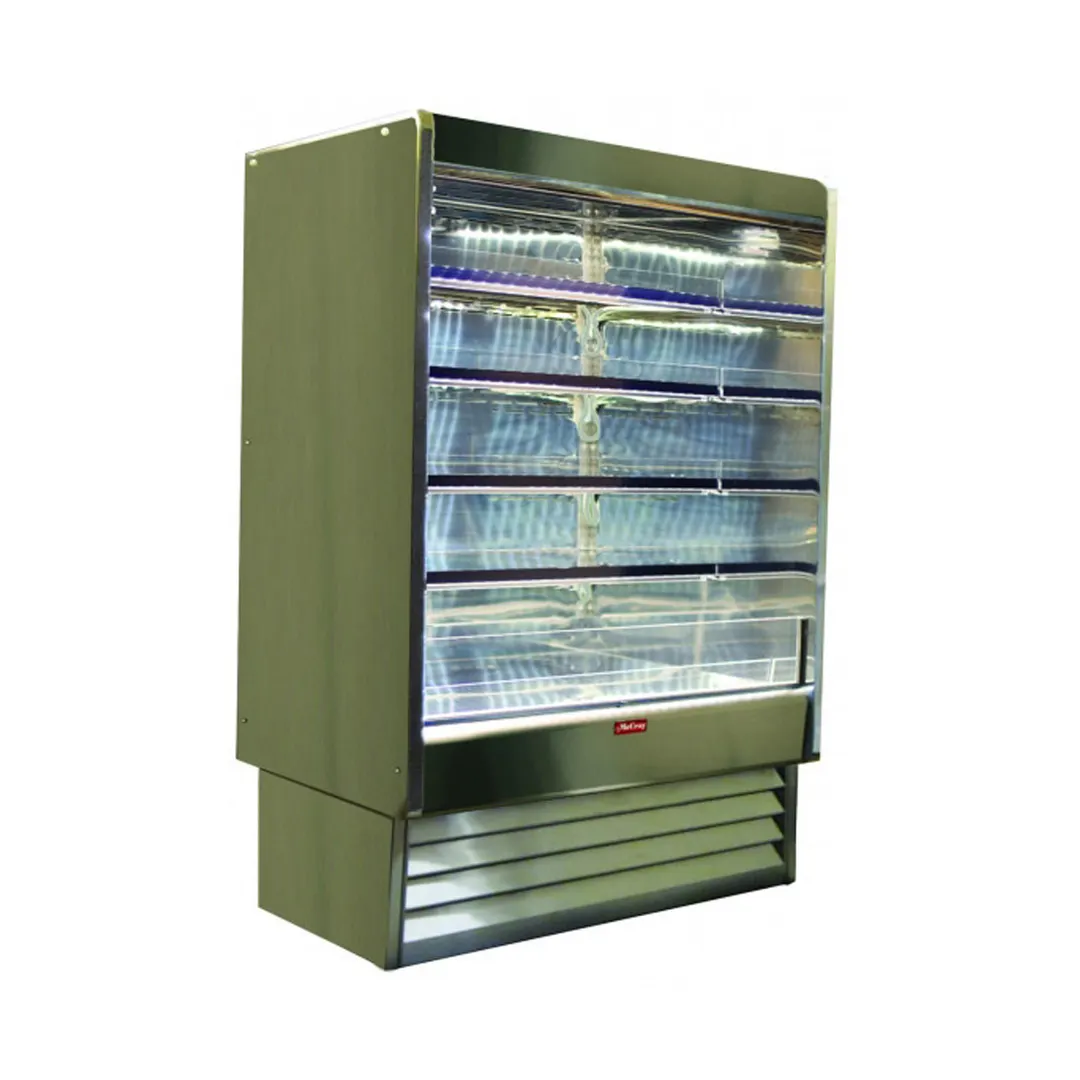 Howard-McCray R-OD35E-4-SL-S 51" Multi-Purpose Open Air Merchandiser, Stainless Steel