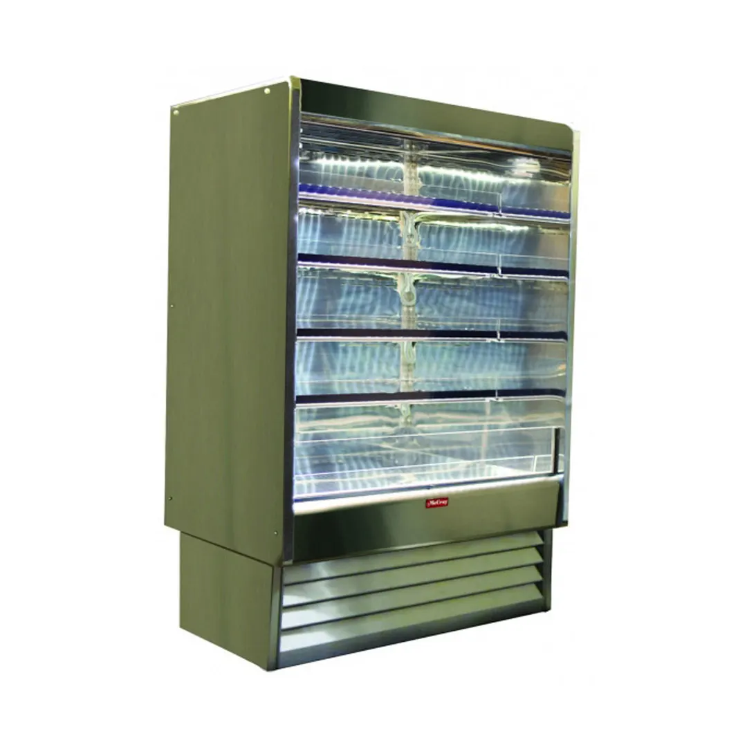 Howard-McCray R-OD35E-4-SW-S 51" Multi-Purpose Open Air Merchandiser, Stainless Steel, Remote