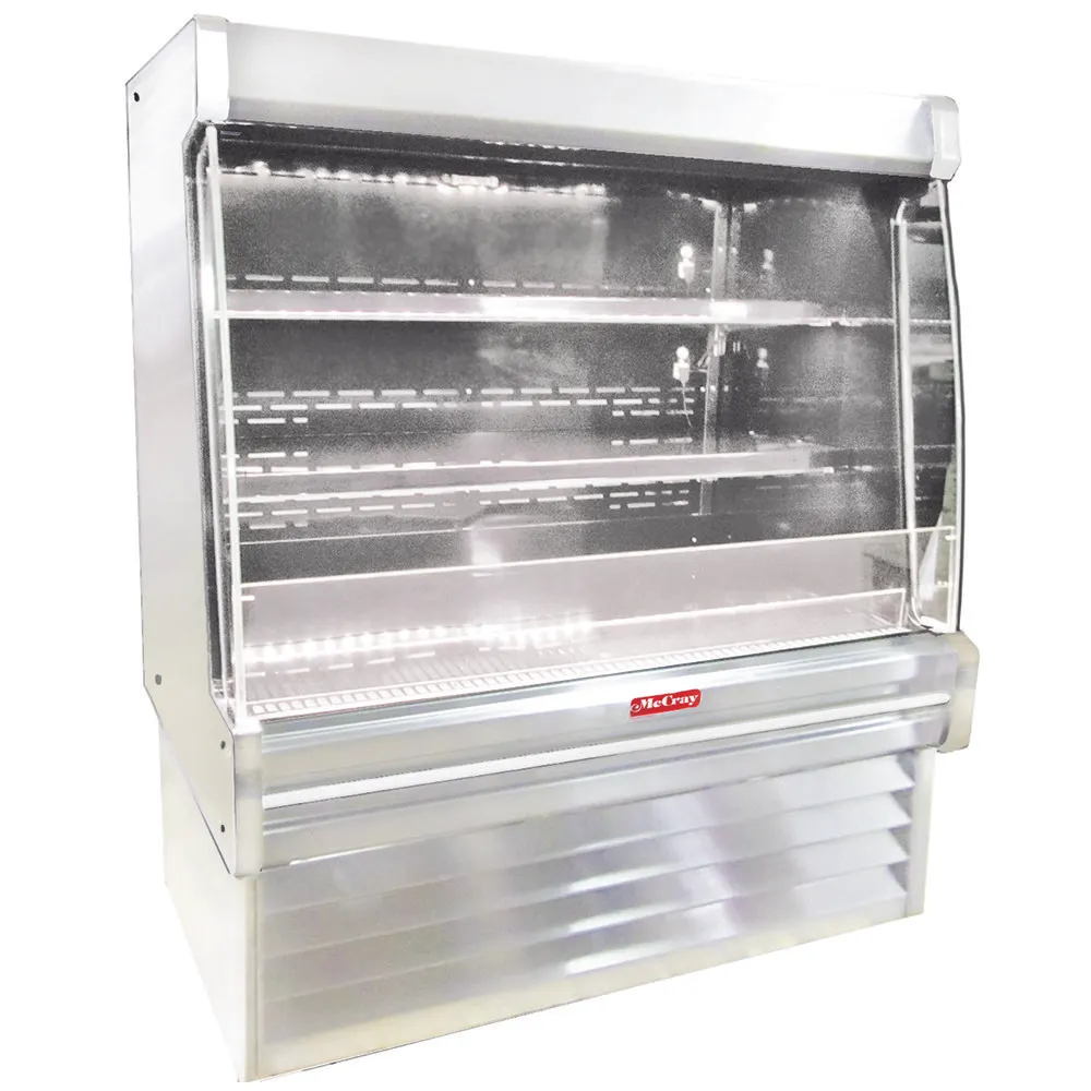 Howard-McCray R-OD35E-6L-S-LED 75" Vertical Dairy Open Air Merchandiser, Stainless Steel, Remote