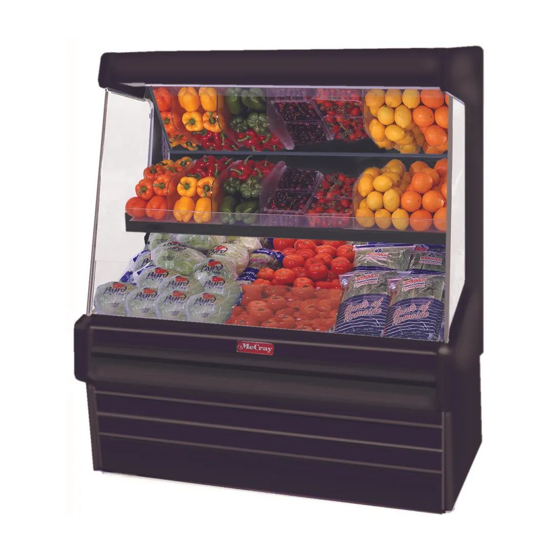 Howard-McCray R-OP30E-3L-B-LED 39" Remote Refrigerated Produce Display Case, Black