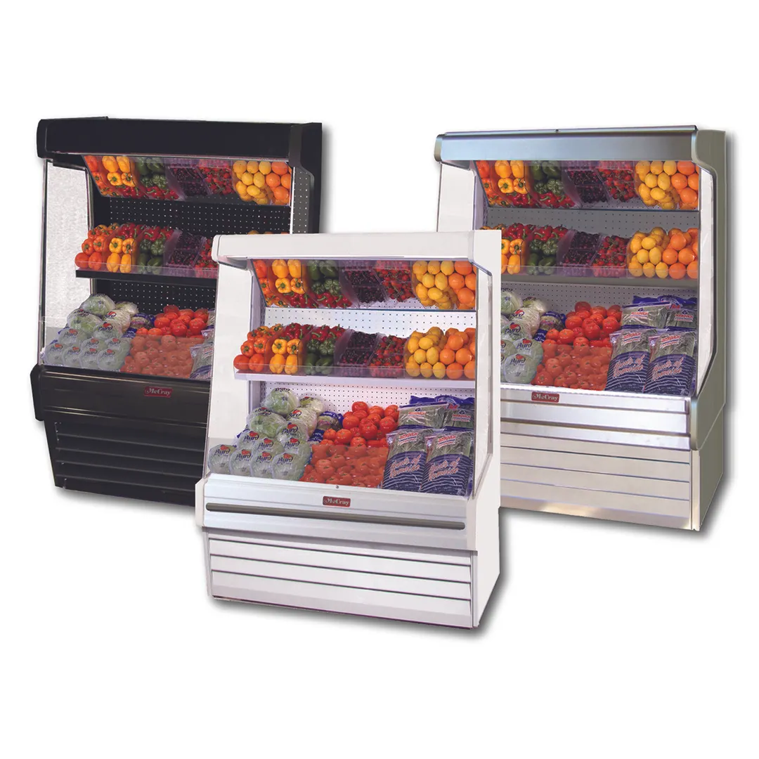 Howard-McCray R-OP30E-5-B-LED 63" Remote Refrigerated Produce Display Case, Black