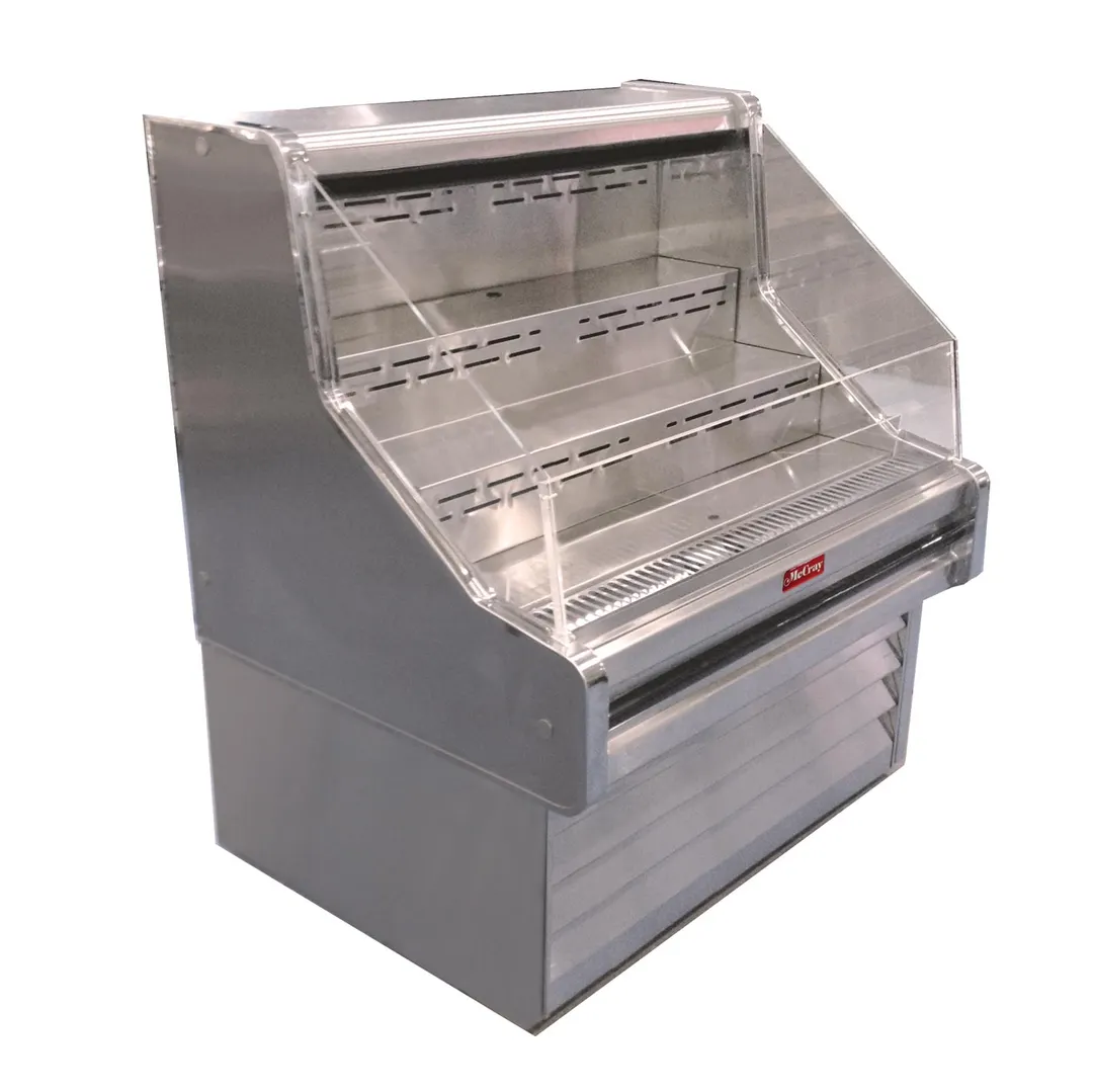 Howard-McCray R-OS35E-5 63'' Horizontal Open Impluse Merchandiser in White, Remote
