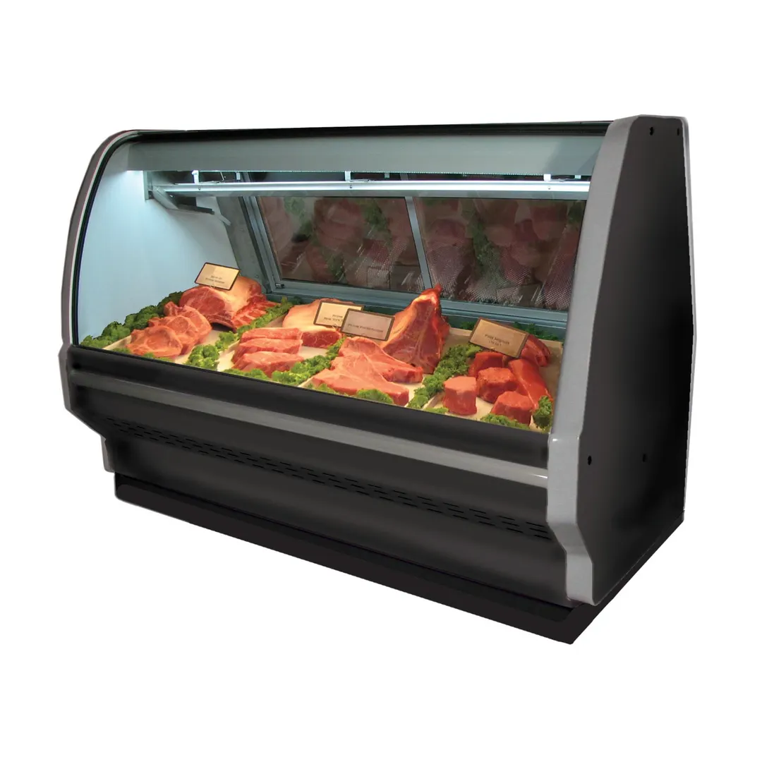 Howard-McCray SC-CMS40E-4C-BE-LED 52" Single Duty Curved Refrigerated Meat Display Case