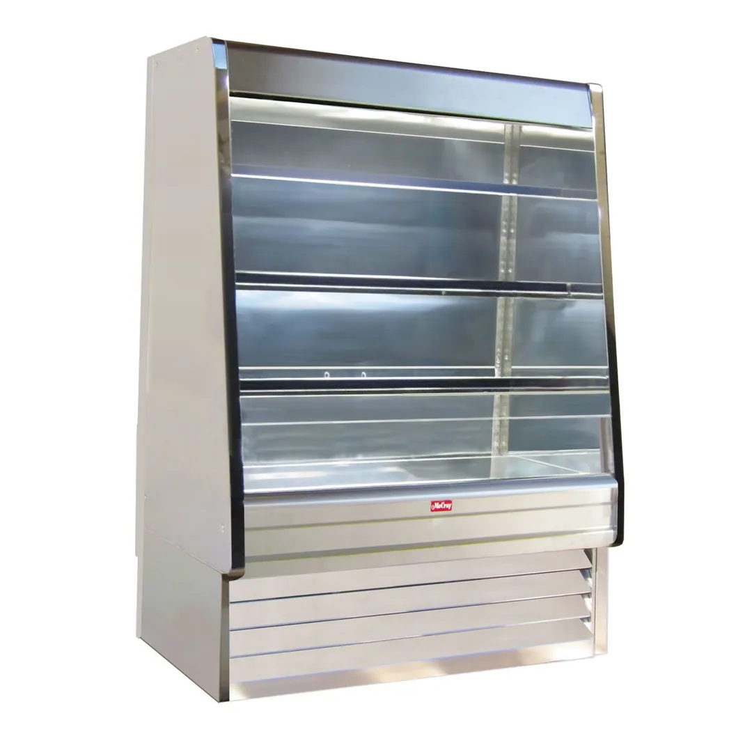 Howard-McCray SC-OD30E-4-S-LED 51'' Vertical Dairy Open Air Merchandiser, Stainless Steel, Self-Contained
