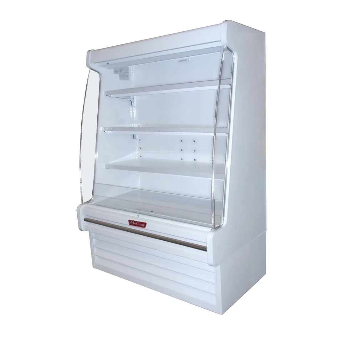 Howard-McCray SC-OD30E-5-LED 63'' Vertical Dairy Open Merchandiser in White, Self-Contained