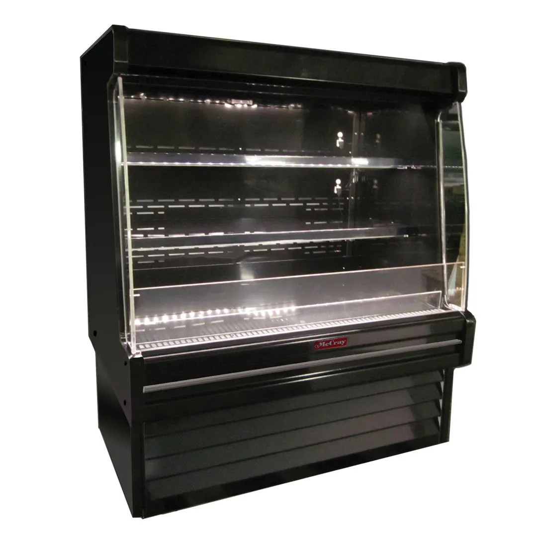 Howard-McCray SC-OD35E-3L-B-LED 39'' Vertical Dairy Open Merchandiser in Black, Self-Contained