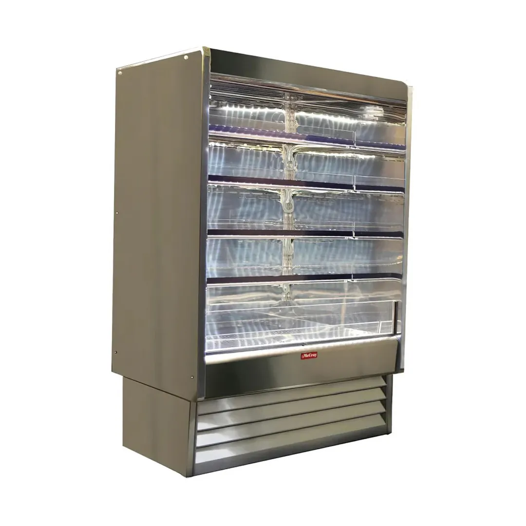 Howard-McCray SC-OD35E-6-SL-S 75" Multi-Purpose Open Merchandiser, Stainless Steel, Self-Contained