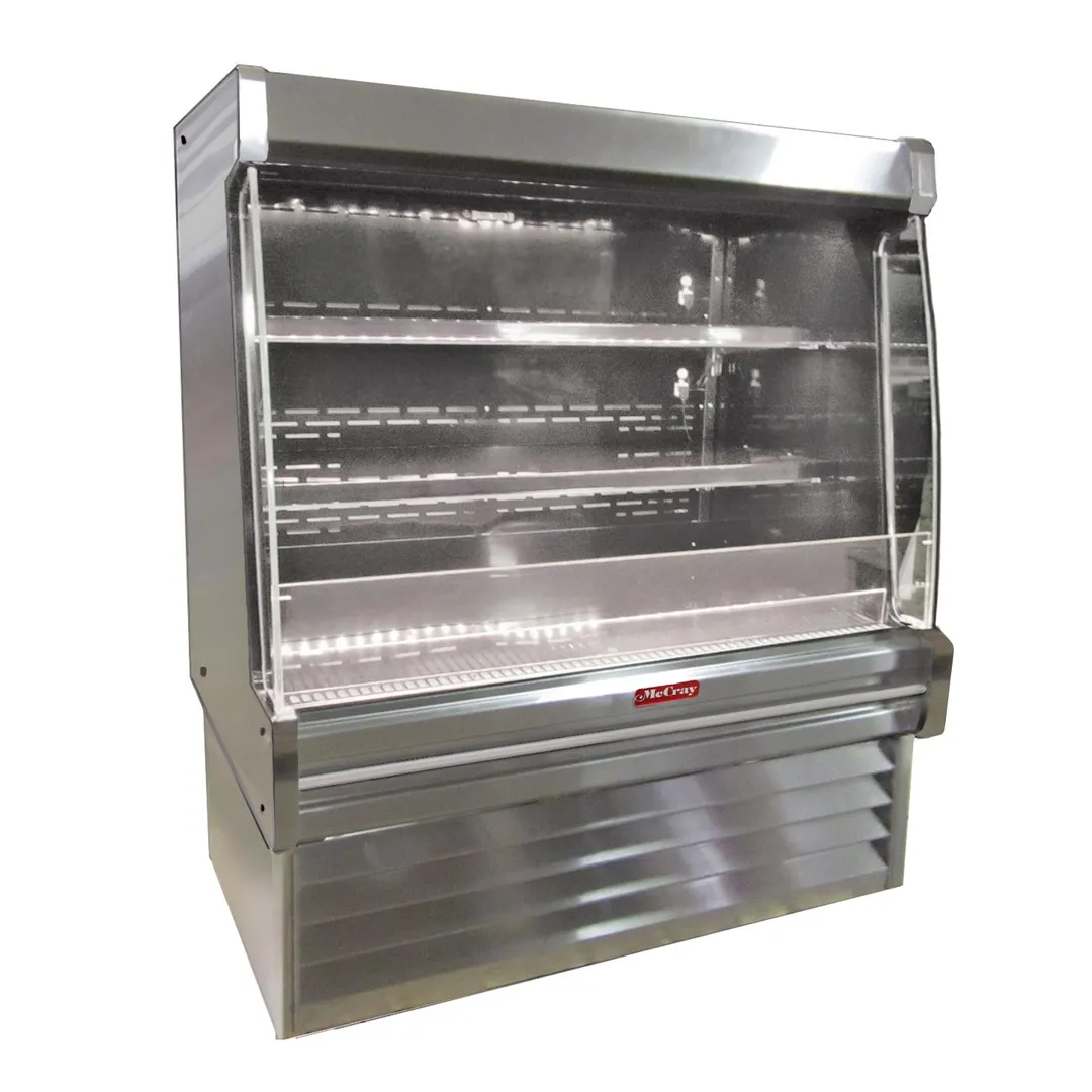 Howard-McCray SC-OD35E-6L-S-LED 75'' Vertical Dairy Open Air Merchandiser, Stainless Steel, Self-Contained