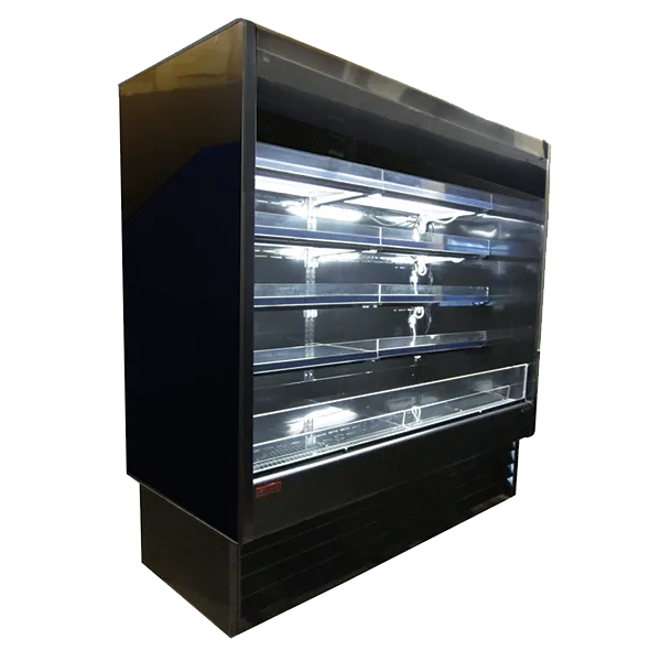 Howard-McCray SC-OD35E-6S-B-SL 75" Multi-Purpose Open Merchandiser in Black, Self-Contained