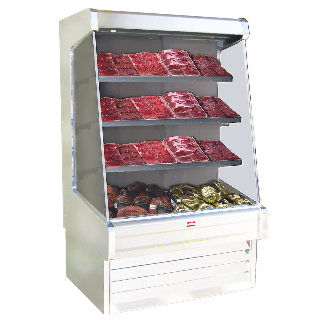Howard-McCray SC-OM30E-5-LED 63'' Vertical Meat Open Merhandiser in White, Self-Contained