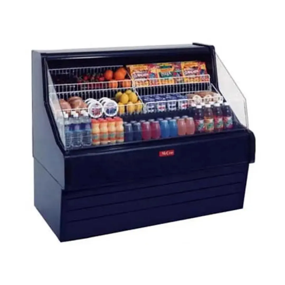 Howard-McCray SC-OS30E-5-B-LED 63" Horizontal Impluse Open Merchandiser in Black, Self-Contained