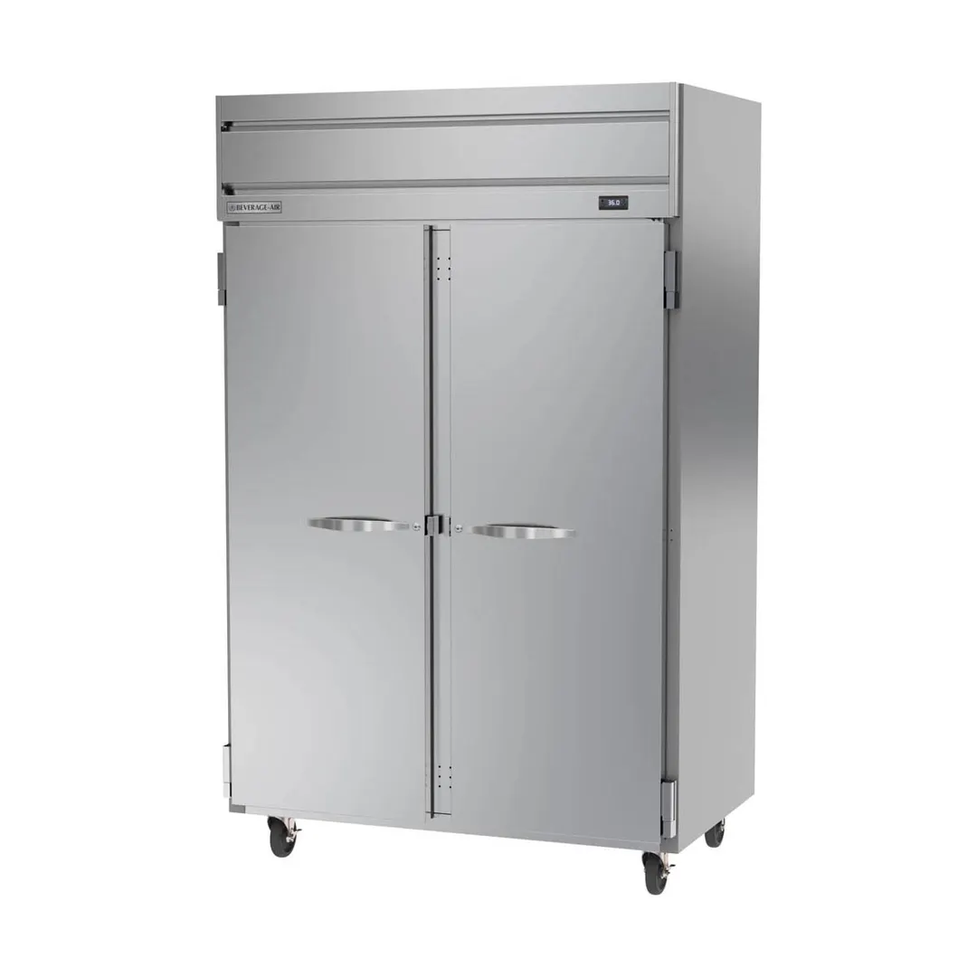 Beverage Air HR2HC-1S, 52" 2-Section Reach-In Refrigerator w/ 2 Solid Full Doors, Top Mounted, 1/3 hp, 47 cu. ft.