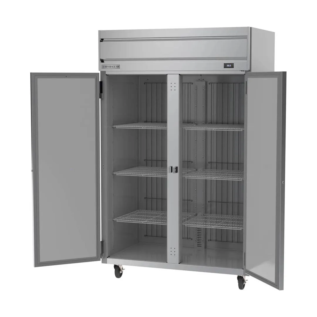 Beverage Air HR2HC-1S, 52" 2-Section Reach-In Refrigerator w/ 2 Solid Full Doors, Top Mounted, 1/3 hp, 47 cu. ft.