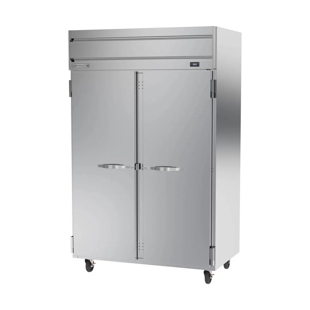 Beverage Air HRP2HC-1S, 52" 2-Section Reach-In Refrigerator w/ 2 Solid Full Doors, Top Mounted, 1/3 hp, 47 cu. ft.