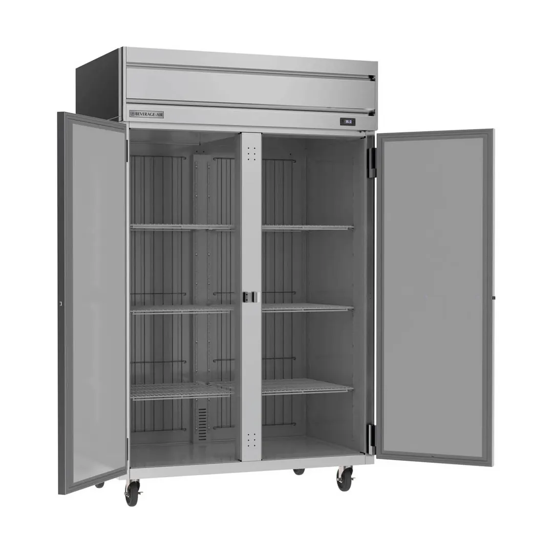 Beverage Air HRP2HC-1S, 52" 2-Section Reach-In Refrigerator w/ 2 Solid Full Doors, Top Mounted, 1/3 hp, 47 cu. ft.