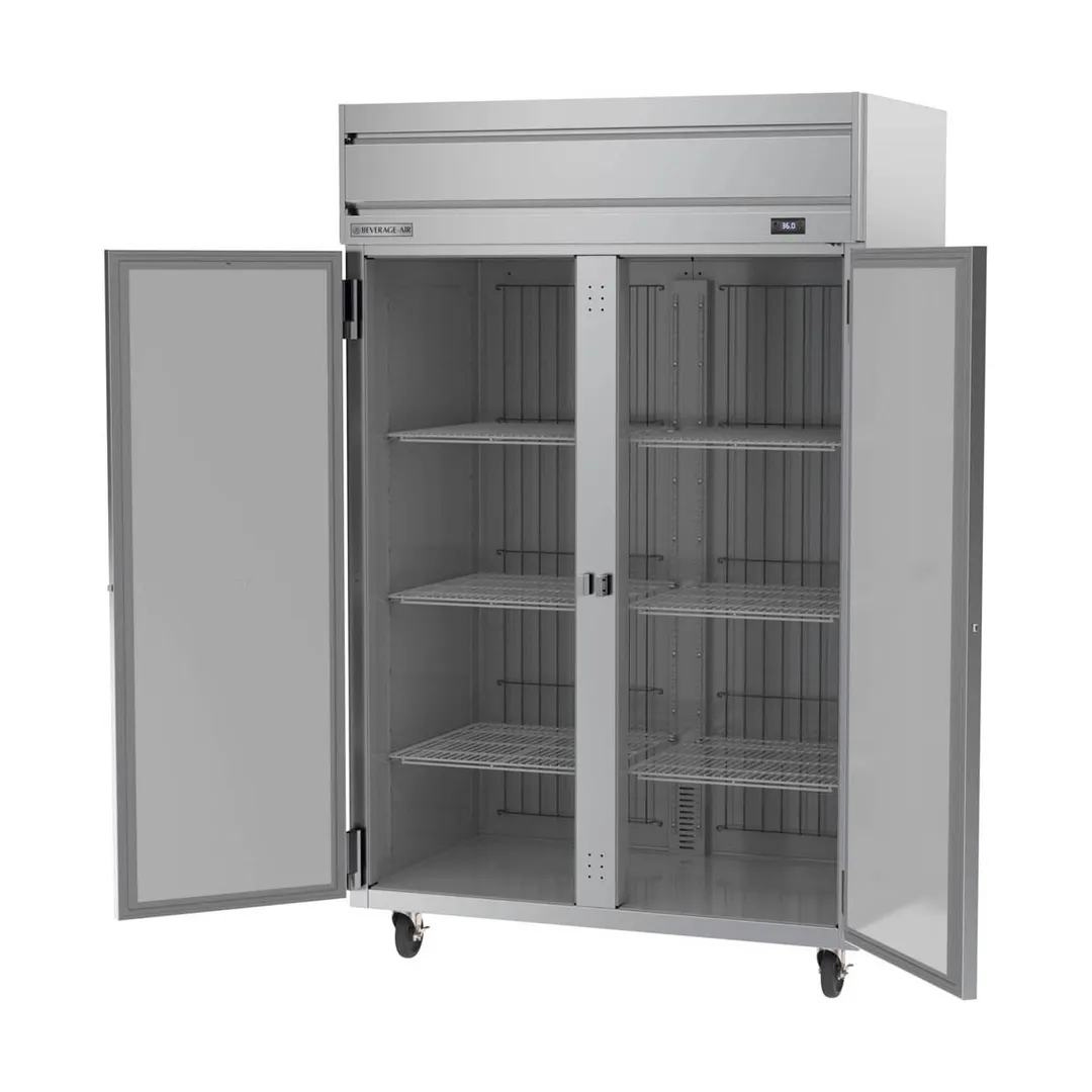 Beverage Air HRP2HC-1S, 52" 2-Section Reach-In Refrigerator w/ 2 Solid Full Doors, Top Mounted, 1/3 hp, 47 cu. ft.