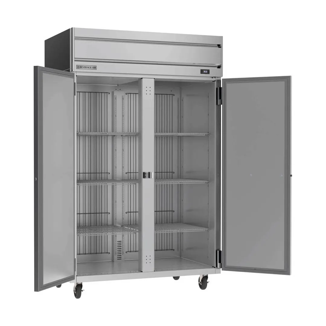 Beverage Air HRPS2HC-1S 52" 2-Section Reach-In Refrigerator w/ 2 Solid Full Doors, Top Mounted, 1/3 hp, 47 cu. ft.